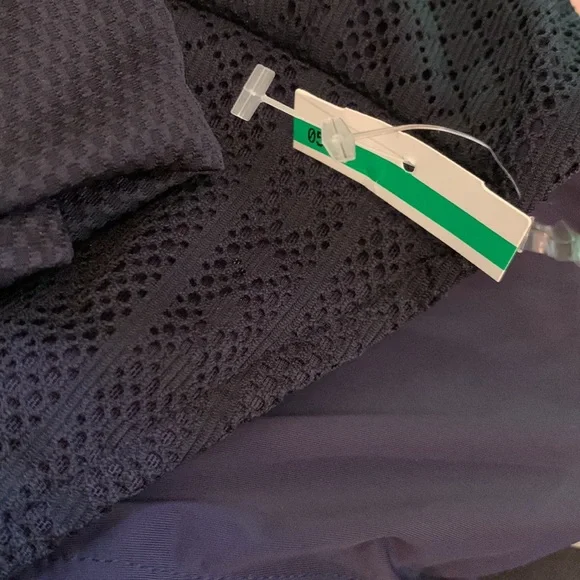 Sea Level One Shoulder Cut Out Lace Bodice One Piece Swimsuit Navy 12 NWT - Picture 14 of 15